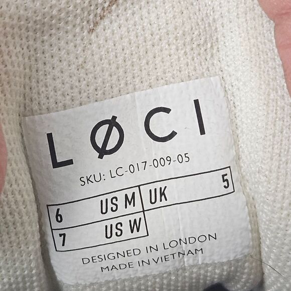 LØCI Vegan Sneakers W7 (M6) Black/White Chunky Laces LC-017-009-05 - Nicki Minaj - Picture 12 of 12